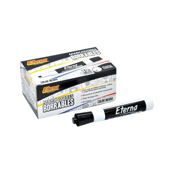 Marcador Negro Borrable