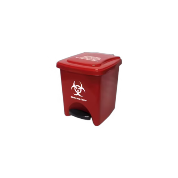Papelera Pedal 22 Litros Roja